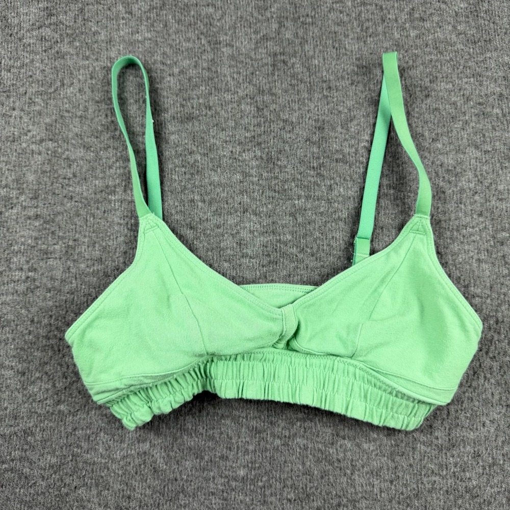 Aerie Real Good Women's XS Mint Green Smocked Wireless Bralette 4394191793